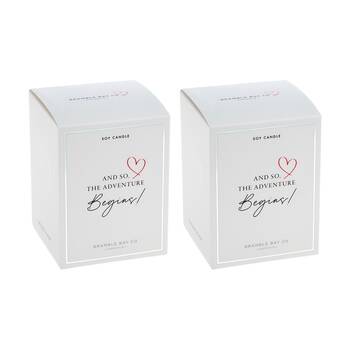 2PK Bramble Bay Adventure Vanilla & Orange Blossom Occasion Soy Candle 300g