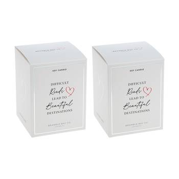 2PK Bramble Bay Beautiful Destinations Passionfruit & Pomegranate Candle 300g