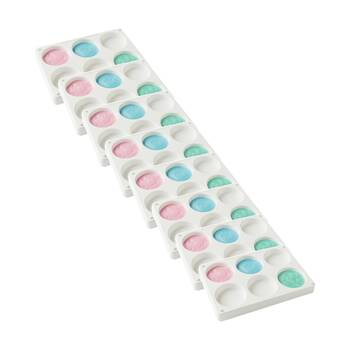 8PK Educational Colours Stackable Palette 6 Well 222mm x 12mm Kids Art/Craft