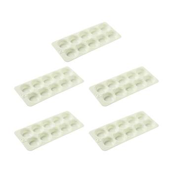5PK Educational Colours 10 Well Painting Palette Tray White Kids Art/Craft