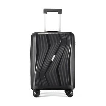  Paklite Cruise Small Luggage TSA Travel Black 48L 55x38x23cm