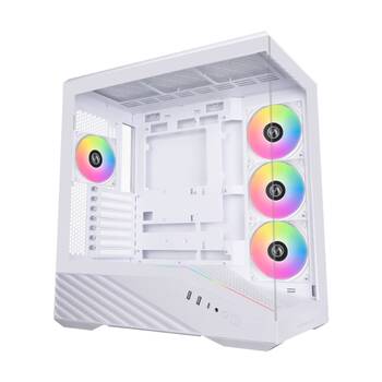 Lian Li V100 ATX Mid-Tower PC Case Tempered Glass ARGB GPU Support White 360mm