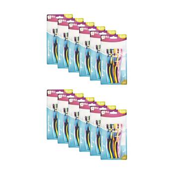12x 5pc Braz Kids Toothbrush Set W/ Soft Bristiles 15cm Multi Colour