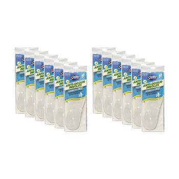 12PK Stepz Anti Odour Insoles Pair Up to Size 11 Men's Shoes