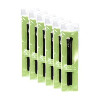 6x 2pc Lola & Co Small Duo Eyeshadow Set Makeup Accessory Brush Black