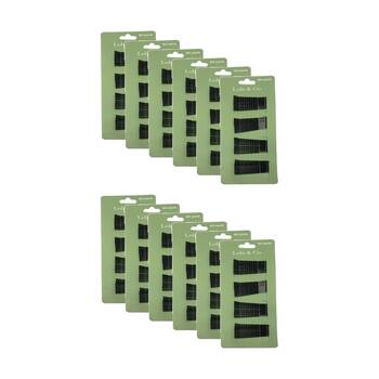 12x 60pc Lola & Co Regular Bobby Pin Set Women's Hair Accessories Black