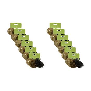 12x 25pc Lola & Co Elastic Thick Hair Tie Set Women's Accessories Assorted