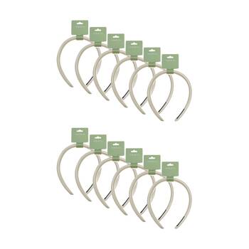 12PK Lola & Co Satin Headband Women's Hair Accessories Assorted