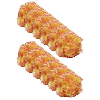12PK Braz Luxury Mesh Exfoliating Bath & Shower Sponge Loofah Assorted