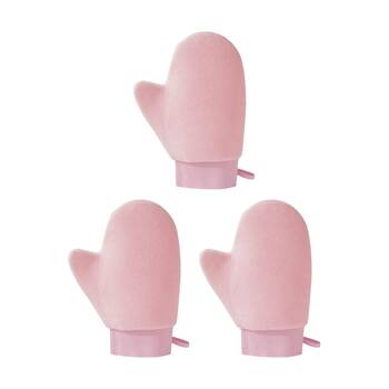 3PK Braz Even Application Self Tan Mitt W/ Hanging Loop Assorted
