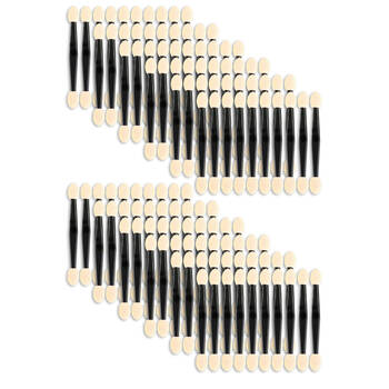 12PK Braz Dual-Ended Sponge Applicators Disposable Makeup Tips Black
