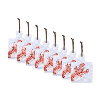 8PK LVD Lobstert Square Ceramic/Cork Trivet Home Kitchen Decor 20.5x15cm