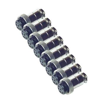 8PK 6 Pin Microphone Plug Connector Metal Cable Audio 35mm Accessory