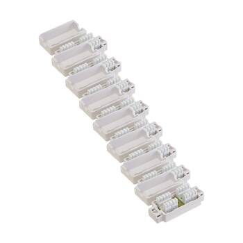 8PK Doss Cat5E Inline Coupler Punch Down Joiner Surface Mount Plastic Terminal