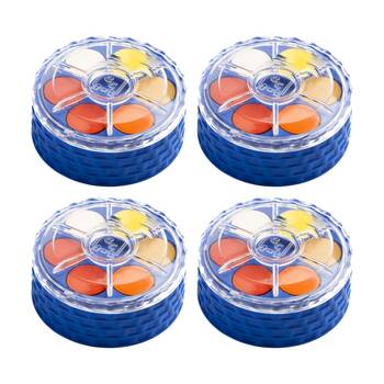 4PK Educational Colours 24 Disc Stack-Twist Watercolour Paint Set Kids Art/Craft