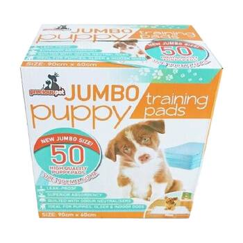 50pc Braz Puppy Obedience Toilet Training Super Absorbent Pads Jumbo 60x90cm