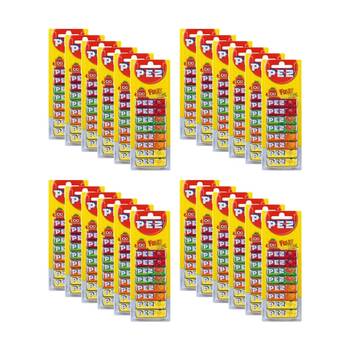 24x 8pc Pez Candy Dispenser Refills Fruit Blister Flavoured Pack