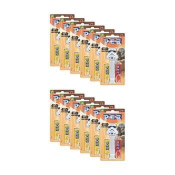 12PK Pez Fruit Flavoured Candy Dispenser Mandalorian Star Wars Edition Assorted