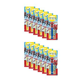 12PK Pez Fruit Flavoured Candy Dispenser Spiderman Edition 17g Assorted