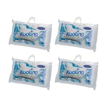 4PK Jason Kooling Firm Pillow Cooling Knitted Polyethylene Surface Standard