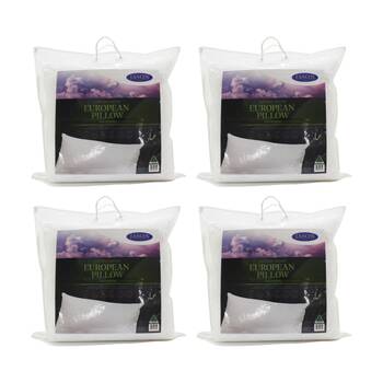 4PK Jason Dream Night European Pillow Low Allergenic Cotton Japara Cover 65x65cm