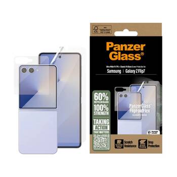 Panzer 2-in-1 Glass + Film Screen Protector Case - Samsung Galaxy Z Flip 7