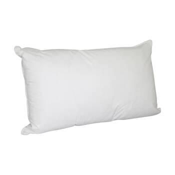 2PK Odyssey Living Microlush Pillow 900gsm White Standard Medium Support