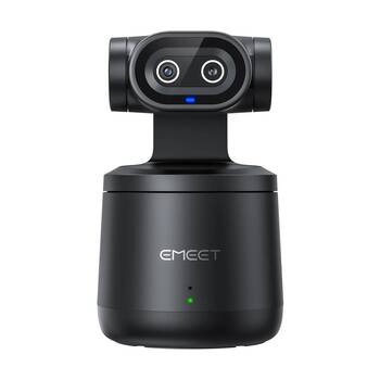Emeet PIXY Wireless AI PTZ 4K Streaming Camera Portable Black 8H Battery