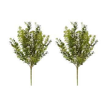 2PK E Style Boxwood Seeding Bush Outdoor Plastic Wire Green 25x25x51cm