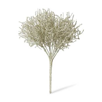 E Style Santolina Bush Indoor Artificial Plant Stem Fabric Wire 23x23x27cm
