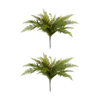 2PK E Style Fern Tassel Artificial Plant Plastic Wire Lifelike Green 45cm