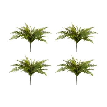 4PK E Style Fern Tassel Artificial Plant Plastic Wire Lifelike Green 45cm
