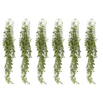 6PK E Style Lemon Beauty Hanging Vine Artificial Plant Grey Green 20x12x80cm