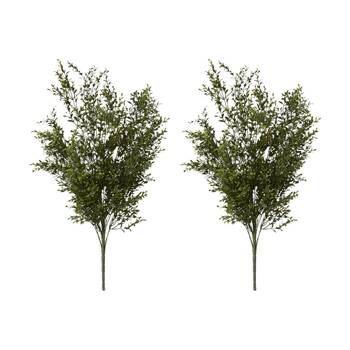2PK E Style Boxwood Bush Realistic Artificial Plant Indoor Green 59x53x78cm