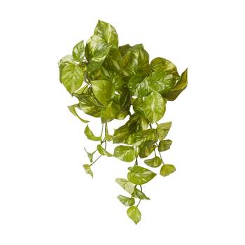 E Style Pothos Marble Hanging Plant Plastic Wire Green White 35x30x50cm