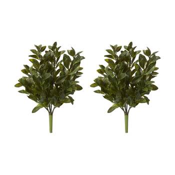2PK E Style Gloxinia Bush Outdoor Plastic Wire Cement Green 28x28x46cm