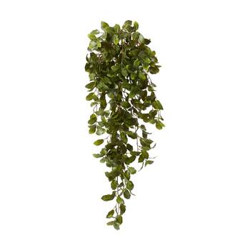 E Style Fittonia Leaf Bush Outdoor Plastic Wire Exterior Green 50x40x89cm