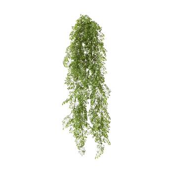 E Style Rue Hanging Bush Plastic Wire Green Interior Plant 24x16x89cm