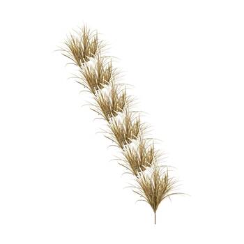 6PK E Style Grass Bush Artificial Plant Indoor Use Light Brown 52x46x64cm
