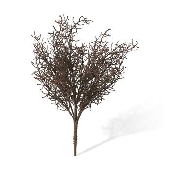 E Style Santolina Bush Artificial Plant Indoor Use Brown 30x30x40cm