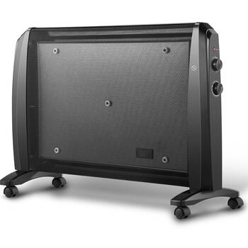 Sheffield Mica Space Heater Convection Radiant Heat Portable Black