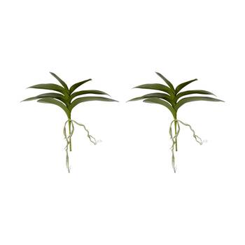 2PK E Style Phalaenopsis Lush Foliage Plant Artificial Indoor Green 39x15x31cm