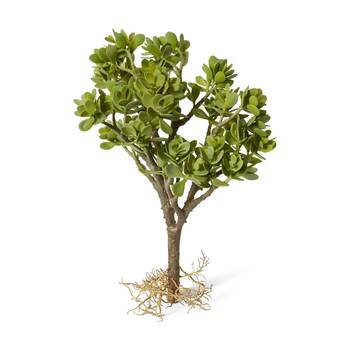 E Style Jade Plant With Roots Artificial Assembled Grey Green 42x38x58cm