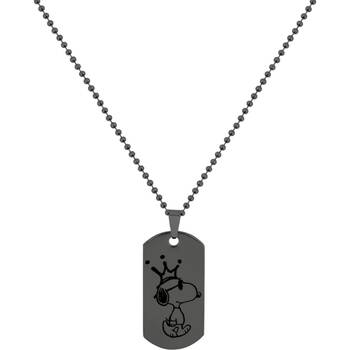 Couture Kingdom Peanuts Joe Cool Dog Tag Necklace Jewellery Black