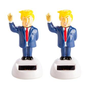2PK MDI Solar Dancing Donald Powered Funny Desk Accessory Figurine Multicolour
