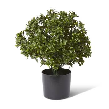 E Style Topiary Hazel Leaf Potted Outdoor Artificial Wire Green 36x36x51cm