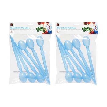 2x 6pc Educational Colours Giant Bulb Paint Pipettes Set Watercolor/Ink/Dye 30ml
