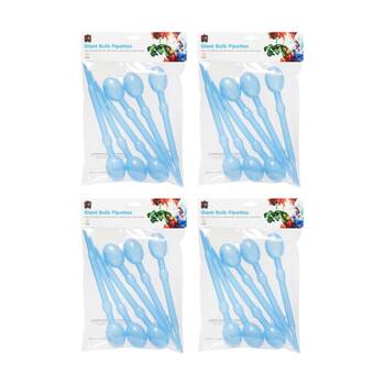 4x 6pc Educational Colours Giant Bulb Paint Pipettes Set Watercolor/Ink/Dye 30ml