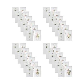 24PK Pro2 TV Wall Plate With Telephone 6P4CF Socket To F