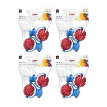 4x 2pc Educational Colours Palm Pattern Paint Rollers Set Kids Art/Craft 3y+